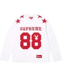Supreme - X Playboy Number-Print Football Sweatshirt - Lyst