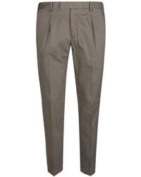 PT Torino - Pleated Tapered Trousers - Lyst