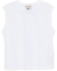 Semicouture - Crew-Neck Sleeveless Tank Top - Lyst