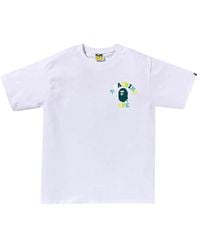 A Bathing Ape - College Logo-Print T-Shirt - Lyst
