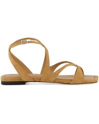 Jimmy Choo - Ayla Strap Flat Sandals - Lyst