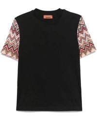 Missoni - Crew-Neck Zigzag-Knit T-Shirt - Lyst