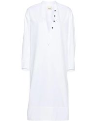KHAITE - Brom Cotton Tunic Dress - Lyst
