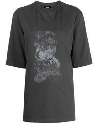 we11done - T-shirt en coton à imprimé ourson - Lyst