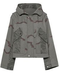 Marine Serre - Giacca Regenerated con stampa camouflage - Lyst