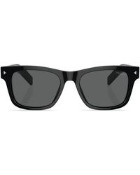 Prada - Logo-Engraved Square-Frame Sunglasses - Lyst