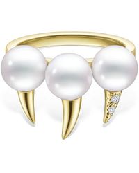 Tasaki - 18Kt Collection Line Danger Fang Pearl Ring - Lyst