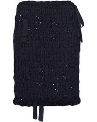 Prada - Ribbon-detail Silk Pencil Skirt - Lyst