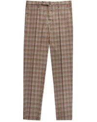 Slowear - Pantalon Droit À Carreaux - Lyst