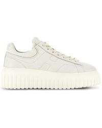 Hogan - Logo-Embroidered Low-Top Sneakers - Lyst