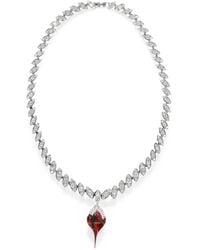 OTTOLINGER - Crystal-Embellished Dipped-Pendant Necklace - Lyst