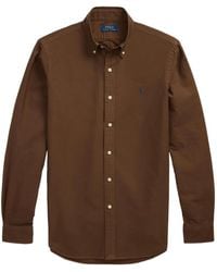 Polo Ralph Lauren - Camicia Oxford Tinta - Lyst