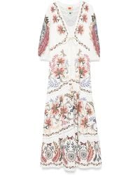 FARM Rio - Abito Lungo Boho Glam - Lyst
