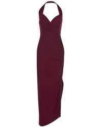 Norma Kamali - Halterneck Dress - Lyst