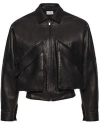 Magda Butrym - Zip-Up Leather Jacket - Lyst