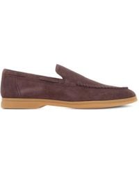 Eleventy - Mocassins En Daim À Détail De Ruban - Lyst