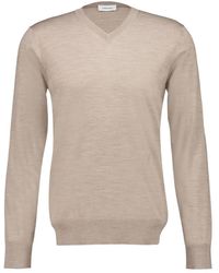 Ferragamo - V-Neck Wool Sweater - Lyst