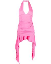 Blumarine - Abito Corto Drappeggiato - Lyst