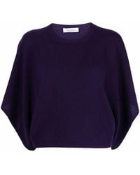 Valentino Garavani - Batwing-Sleeve Knitted Top - Lyst