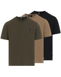 Moncler - Lot De Trois T-Shirts À Patch Logo - Lyst