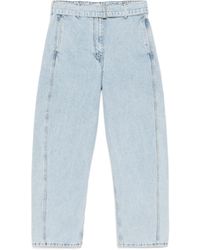 Magda Butrym - Belted Straight-Leg Jeans - Lyst