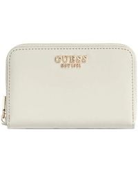 Guess - Logo-Plaque Zip-Around Wallet - Lyst