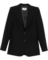 MM6 by Maison Margiela - Virgin-Wool Blazer - Lyst