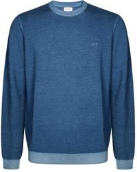 Sun 68 - Pull À Logo Brodé - Lyst