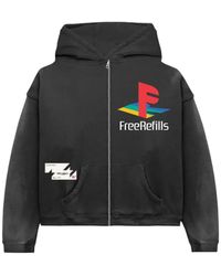 Free Refills - Printed Zip-Up Hoodie - Lyst