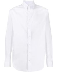 Giorgio Armani - Overhemd Met Gewelfde Afwerking - Lyst