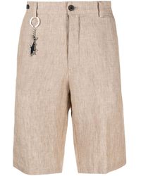 Paul & Shark - Keyring-attachment Linen Bermuda Shorts - Lyst