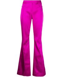 Tom Ford - Flared Satin Trousers - Lyst