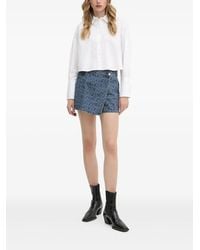 ARMANI EXCHANGE - Cropped-Hemd mit langen Ärmeln - Lyst