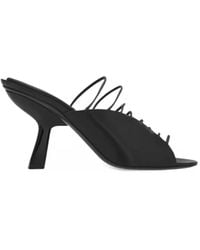 Ferragamo - Sculptural-Heel Elastic-Strap Sandals - Lyst