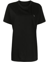 Y's Yohji Yamamoto - T-shirt con ricamo - Lyst