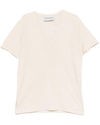 Amaranto - T-Shirt Met V-Hals - Lyst