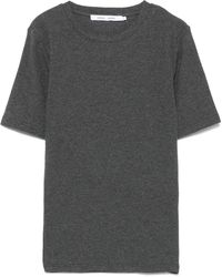 Samsøe & Samsøe - Fine Ribbbed T-Shirt - Lyst