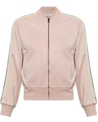 Palm Angels - Logo-Embroidered Zip-Up-Sweatshirt - Lyst