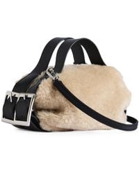 Simone Rocha - Faux-Fur Biker Belt Tote Bag - Lyst