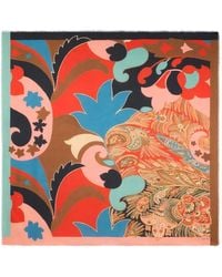 Etro - Floral Paisley Jacquard Scarf - Lyst
