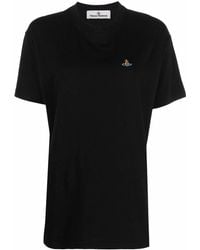 Vivienne Westwood - T-shirt en coton biologique à broderies Orb - Lyst