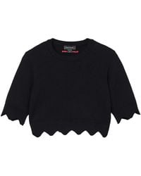 Marc Jacobs - Scalloped-Edge Cropped Top - Lyst