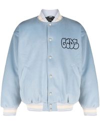 Gcds - Graffit-Logo Varsity Bomber Jacket - Lyst