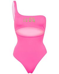 DSquared² - Be Icon Cut-out Swimsuit - Lyst
