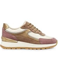 Geox - Desya Abx Panelled Lace-Up Sneakers - Lyst