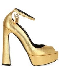 Tom Ford - Padlock Peep-Toe Platform Pumps - Lyst