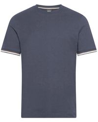 BOSS - Stripe-Detail T-Shirt - Lyst