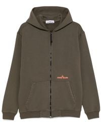 Stone Island - Cotton Fleece Hoodie - Lyst