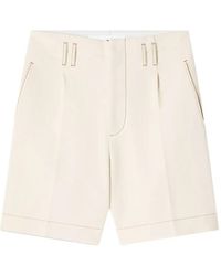 Lanvin - Katoenen Shorts Met Stiksel - Lyst