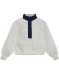 Entire studios - Fleece-Texture Quarter-Zip Sweater - Lyst